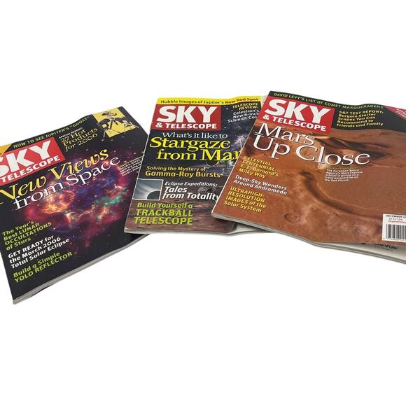 Lot of 3 2005-2006 Sky & Telescope New Views from Space Magazines - Picture 1 of 4